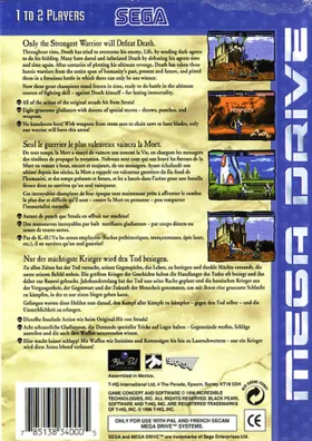 Time Killers (Europe) box cover back